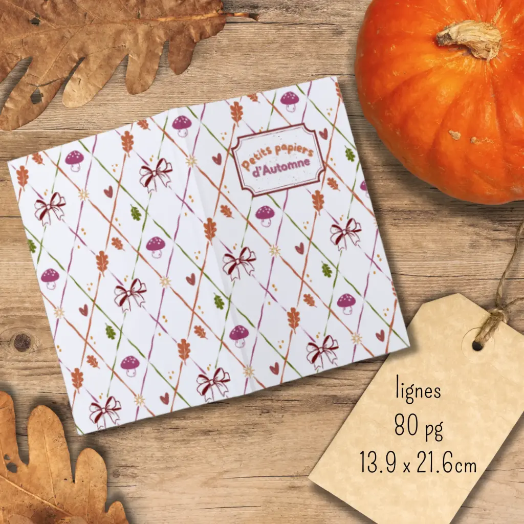 Carnet "Petits papiers d’automne"