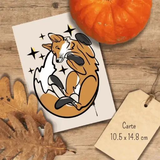 Carte Postale “Renard Rêveur”