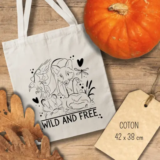 Tote bag "Wild  and Free"