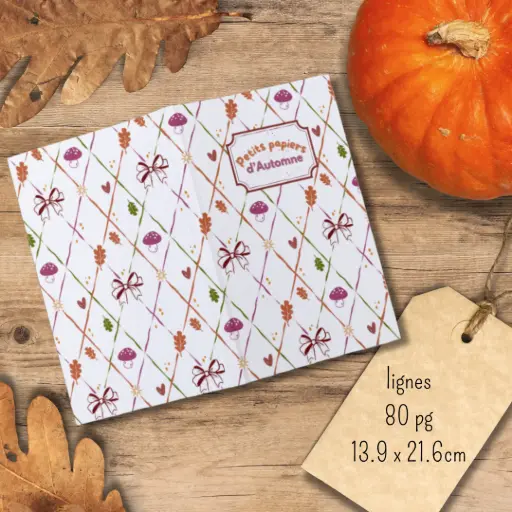 Carnet "Petits papiers d’automne"