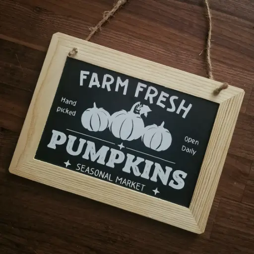 Pancarte "Farm Fresh Pumpkins"